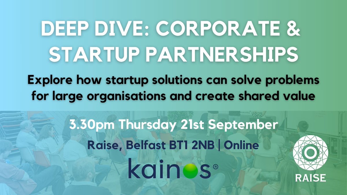Startups - pilot, pivot and launch with major organisations

🔵 Discover the roadmap to navigate structures &amp; stakeholders
🔵 Showcase your solutions to the people who need them
🔵 Gain insights into the current challenges faced by corporates