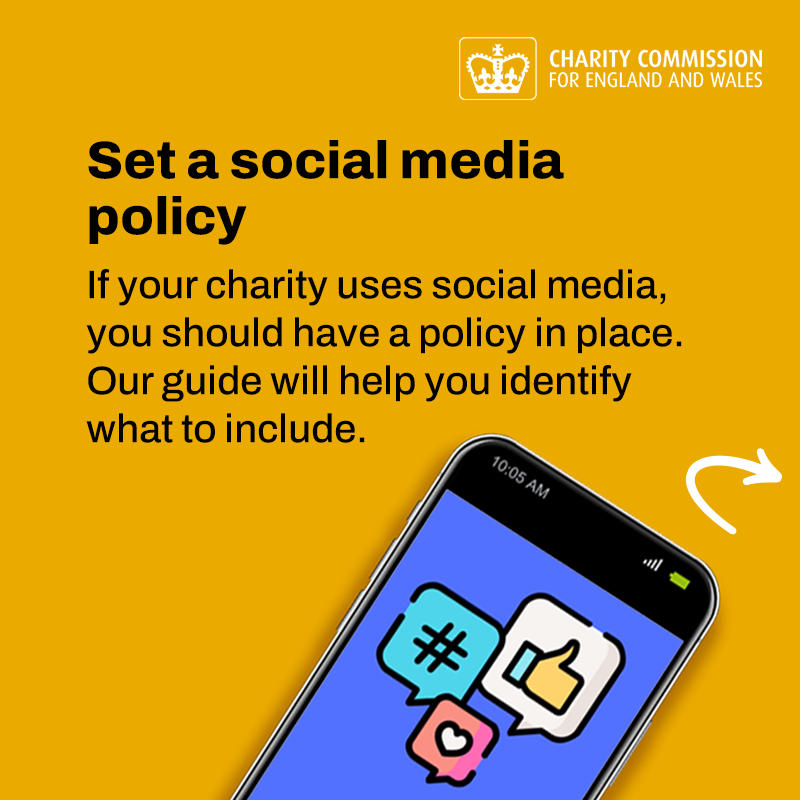 ChtyCommission's tweet photo. Our new guide covers a range of key topics charities should consider when using social media 👇