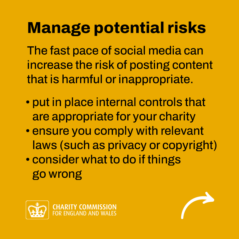 ChtyCommission's tweet photo. Our new guide covers a range of key topics charities should consider when using social media 👇