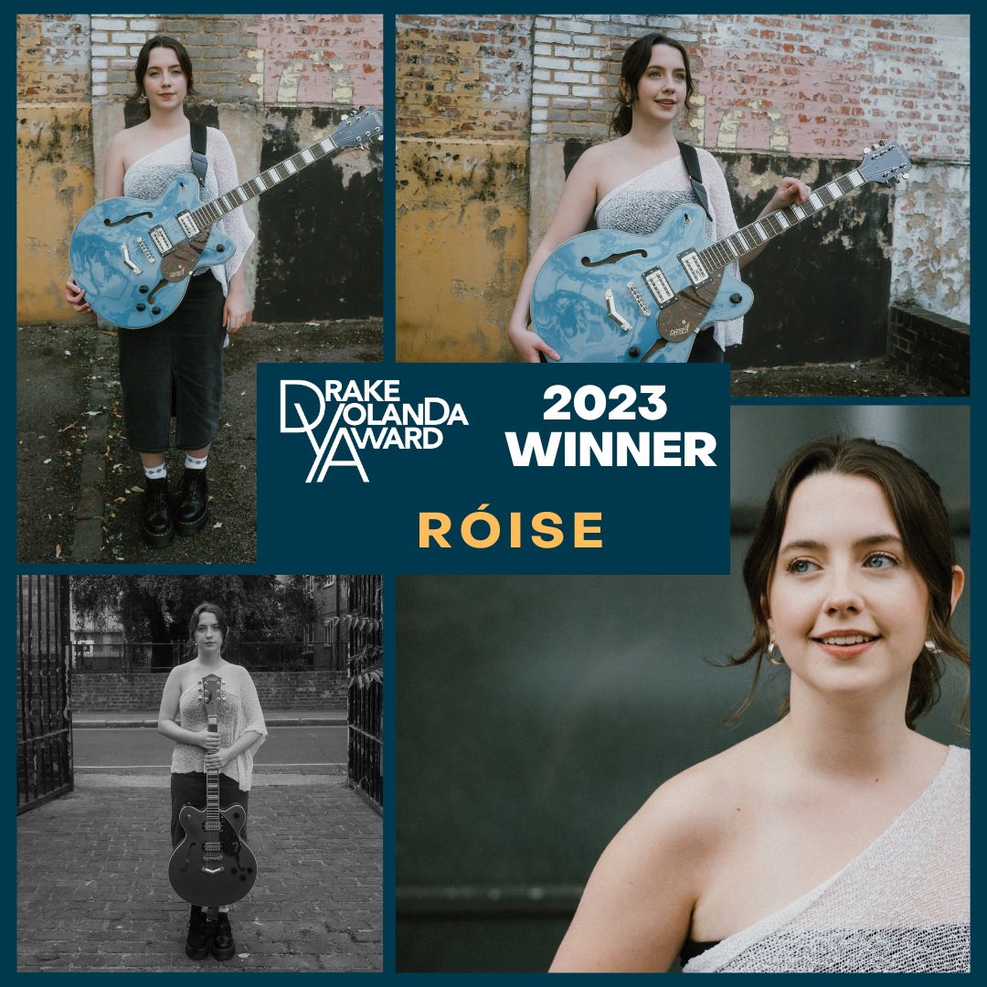 roisemusic's tweet photo. hugely excited to share that i’m one of the ten winners of the @drakeyolandaawd this year!!!!🥹🥳

the talent and VIBE of the people involved was crazy good. very glad to be a part of it. 

SO grateful for this support on my wee journey. let’s make some MUSIC

📸 @mariolazoladz https://t.co/GldFQnzTJm