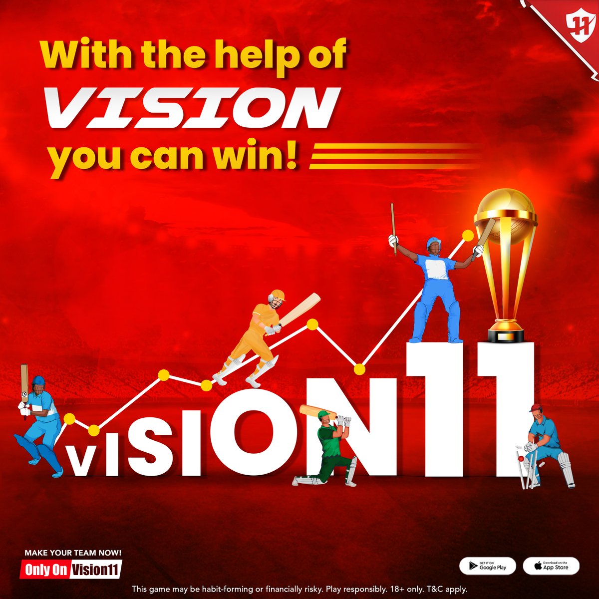 Vision11ofc's tweet photo. With Vision, Victory is Within Reach!π
Step Boldly to make your Win!"π₯
Download the @vision11ofc app and make your teams now !π²
.
.
.
.
#Vision11 #Vision11official #VisionaryVictory #FantasySports #WinBig #GameOn #Win #Fantasy #Vision #IskiJhalakSabseAlag #SapnoKaVision https://t.co/m5Gzv9QoSp