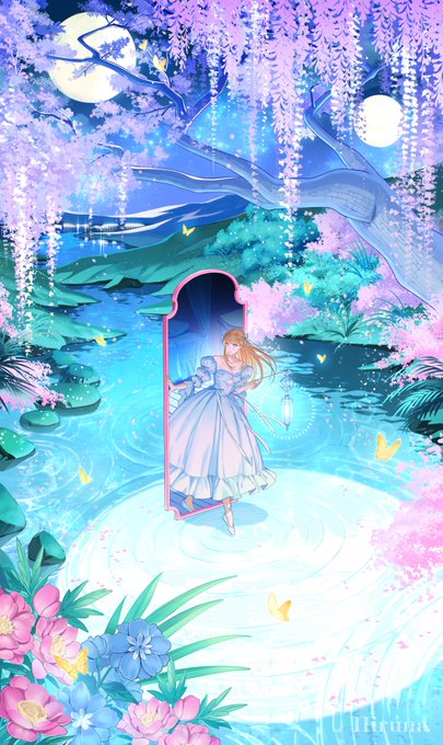 「holding lantern night」 illustration images(Latest)