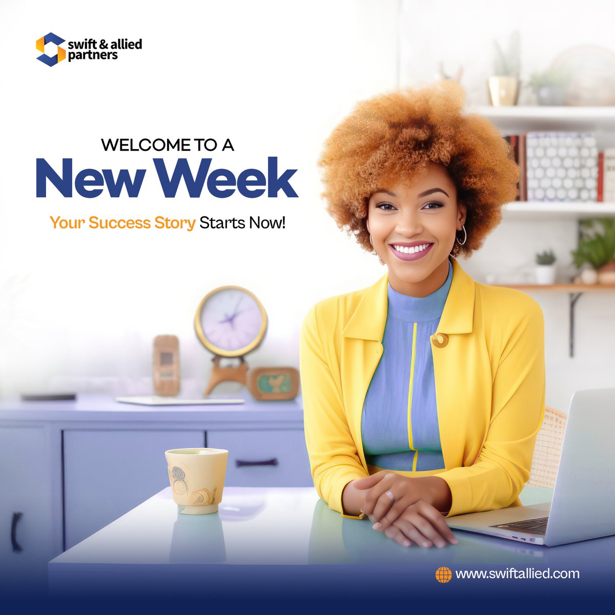 SwiftAllied's tweet photo. Welcome to a new week!

Your success story starts now 

#swift #swiftallied #newweek #successstory https://t.co/eDSZsDXLVT