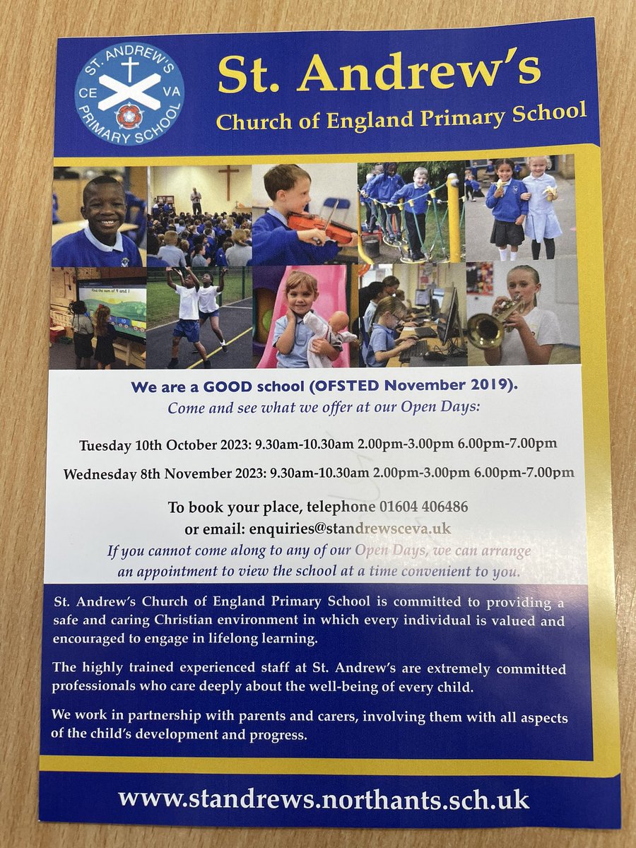 St. Andrew's CEVA Primary School, Northampton tweet media
