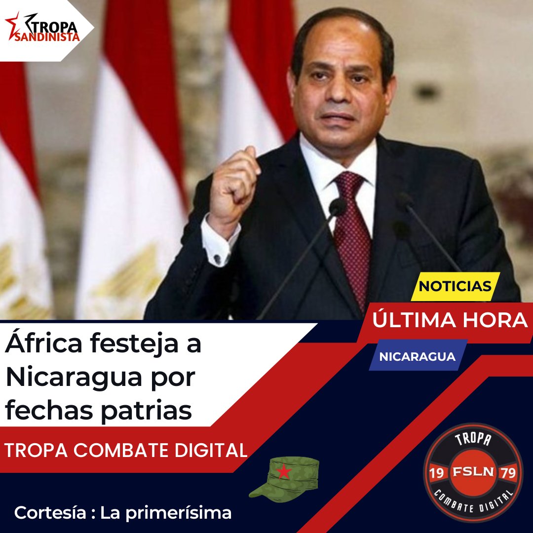 África festeja a #Nicaragua por fechas patrias
#PatriaBenditayLibre
#EnDefensaDelFSLN
#TropaSandinista