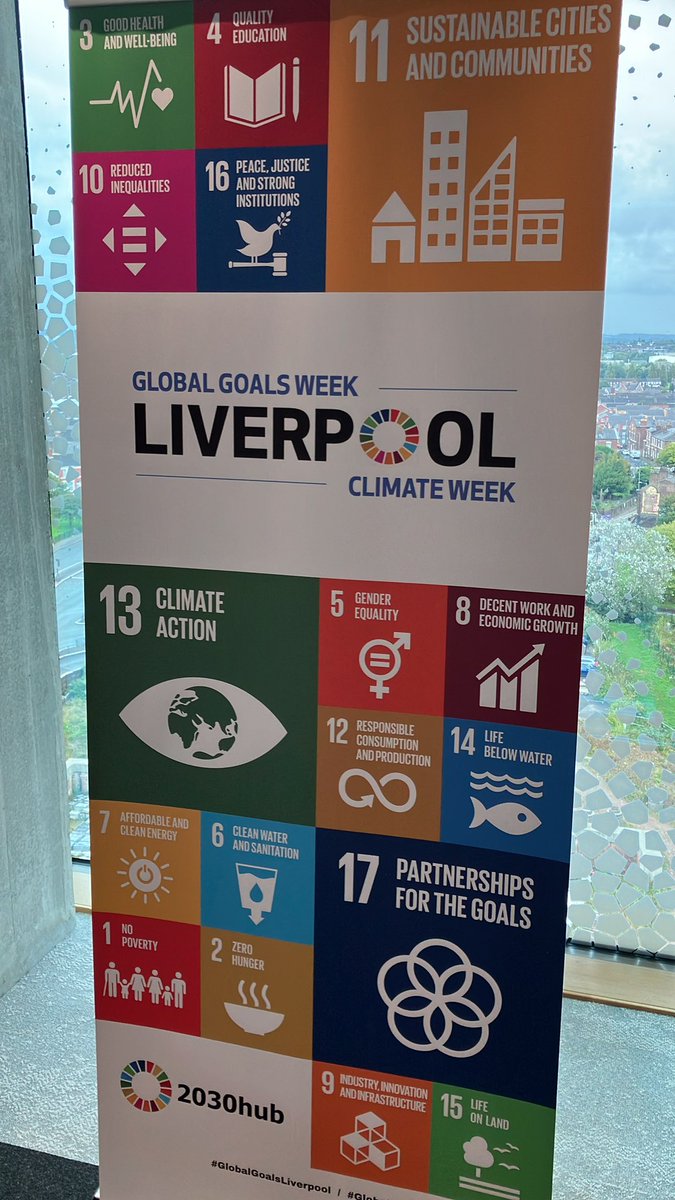 Delighted to be attending #GlobalGoalsLiverpool event on sustainable tourism with some significant people and organisations.