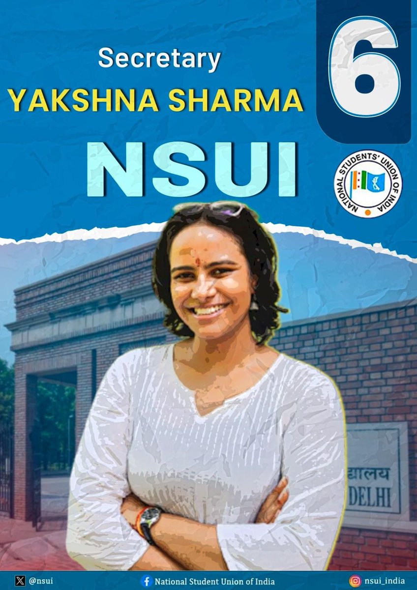 anushesh_sharma's tweet photo. DU wants 24*7 library, No fee hike,
Let’s vote 4(Four) 1(One) 6(Six) 5(Five)!
#NSUI4DUSU #Vote4NSUI ✊#DUSU4165 💙 #RejectABVP
#DuSupportsNSUI #DUSU #NSUI ✌️ https://t.co/9aUTJPso7d