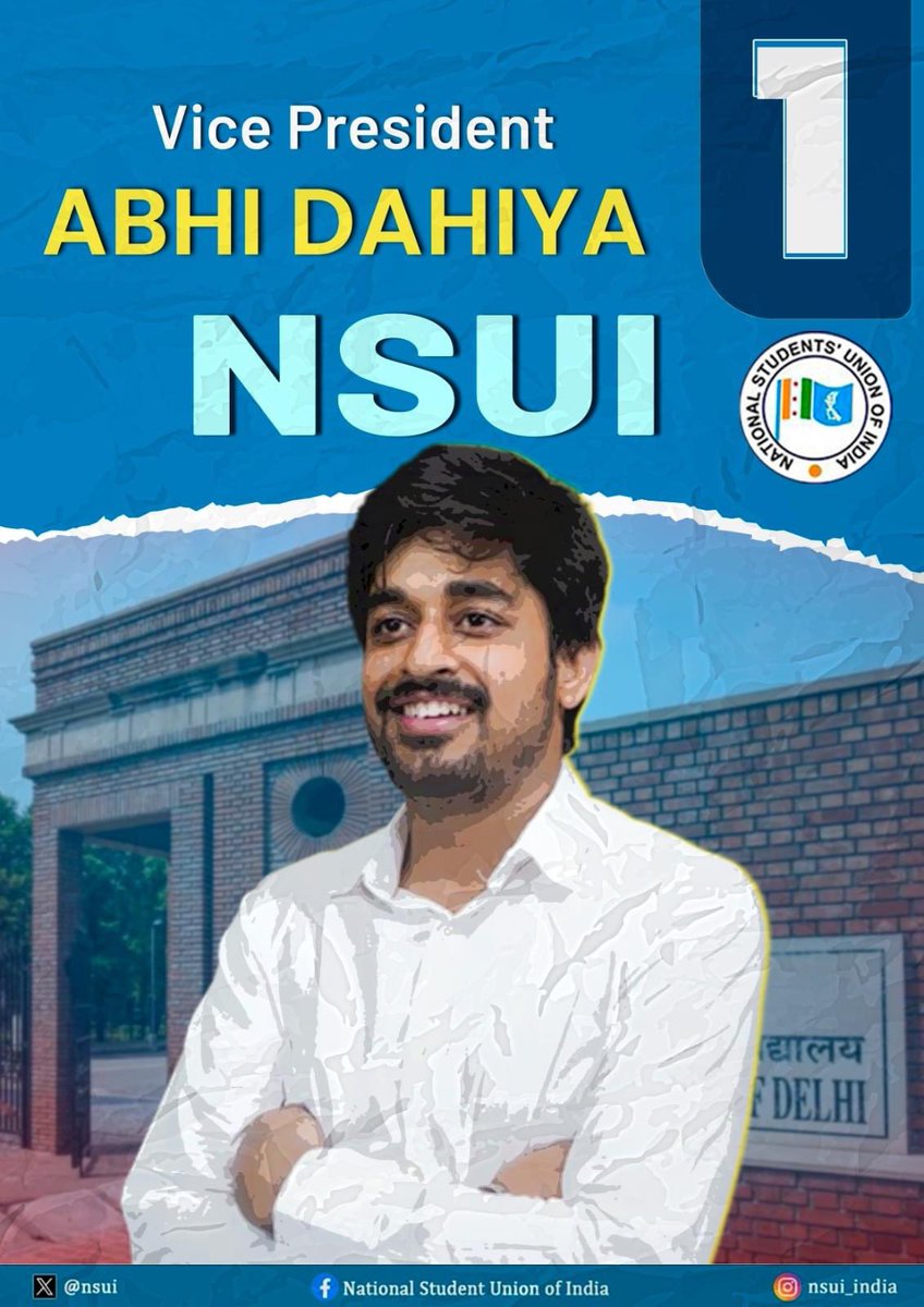anushesh_sharma's tweet photo. DU wants 24*7 library, No fee hike,
Let’s vote 4(Four) 1(One) 6(Six) 5(Five)!
#NSUI4DUSU #Vote4NSUI ✊#DUSU4165 💙 #RejectABVP
#DuSupportsNSUI #DUSU #NSUI ✌️ https://t.co/9aUTJPso7d