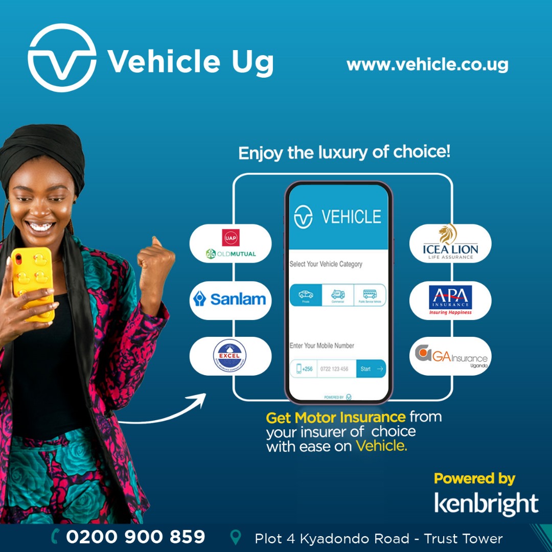 Vehicle_UG's tweet image. We give you access to a wide range of Insurers!

Get Motor Insurance from the Insurer of your choice with ease via Vehicle.
🌐vehicle.co.ug

#VehicleUG #MotorInsurance