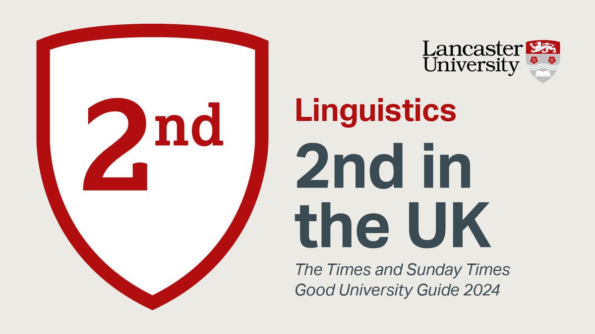Linguistics and English Language, Lancaster Uni tweet media