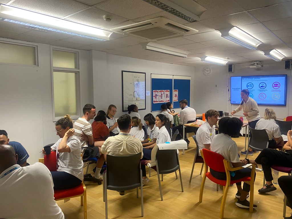 We had so much fun at the physio teams objective day where we did some brainstorming exercises on how we support the trust strategy. #QI #HomertonQI #Qualityimprovement #QITwitter #NHSHomerton