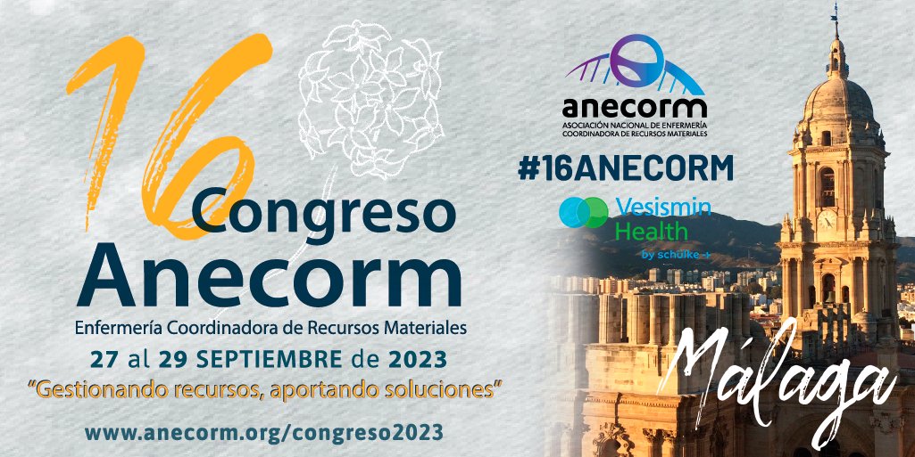 📅Del 27 al 29 de septiembre, #VesisminHealth asistirá al 16° Congreso nacional de Enfermería Coordinadora de Recursos materiales <a href="/anecorm/">ANECORM</a> 

📍Palacio de Ferias y Congresos de Málaga. Visítanos en el stand 63. ¡Te esperamos!  
#16ANECORM #InfectionPrevention
