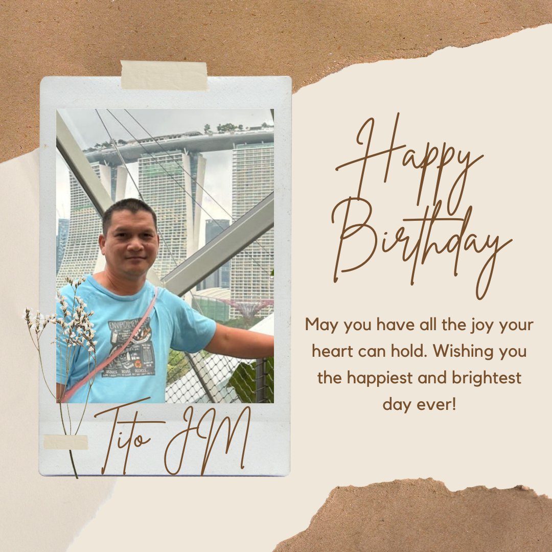 FKTitasOfficial's tweet photo. Happiest Birthday Tito JM! 🌻💛🥰 https://t.co/vIkF7EWuXX
