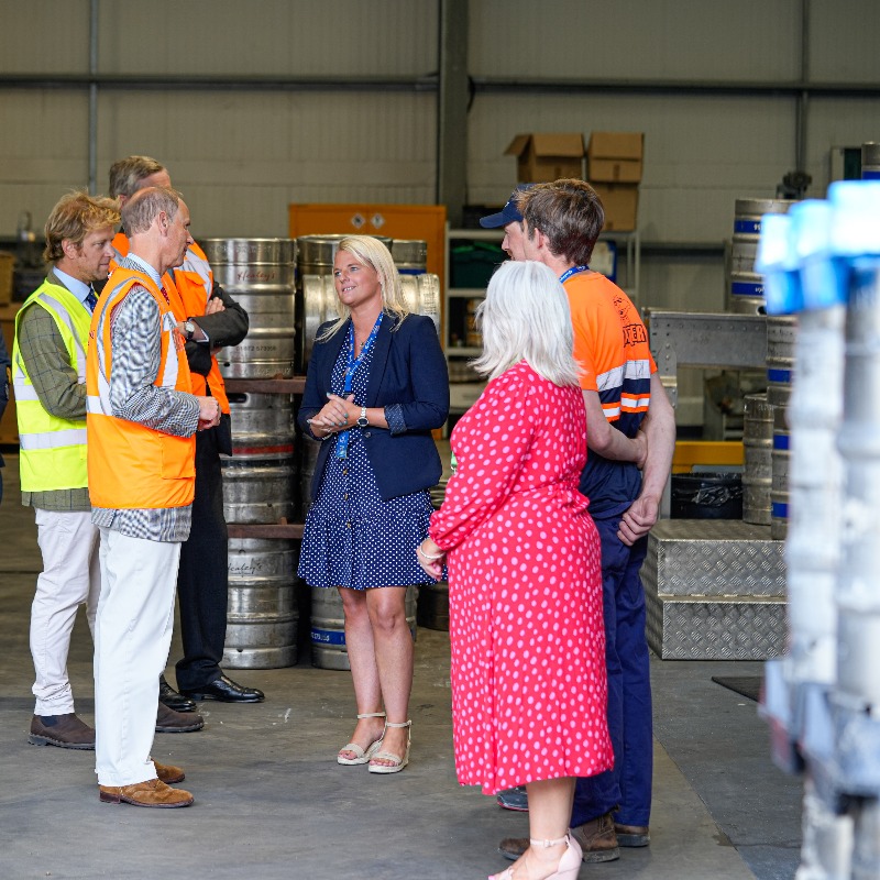 RoyalFamily's tweet photo. On Friday, The Duke of Edinburgh visited Cornwall, where he...

🤝 met children, young people and families supported by @TrelyaCornwall;

🎭 enjoyed a specially-commissioned performance at @HallForCornwall; 

🍎 officially opened Kay’s Cyderhouse at @HealeysCyder Farm.