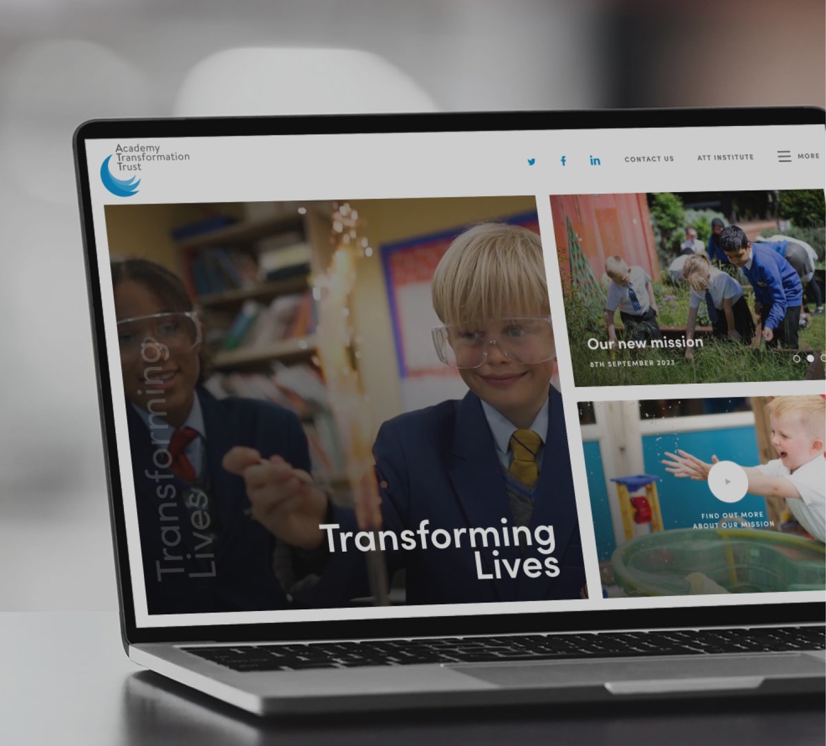 🚀 Three years ago, we collaborated with @academytrust and their 21 academies to launch their website platform. We're now thrilled to unveil our latest redesign! Explore it at academytransformationtrust.co.uk #WebDesign #SchoolWebDesign