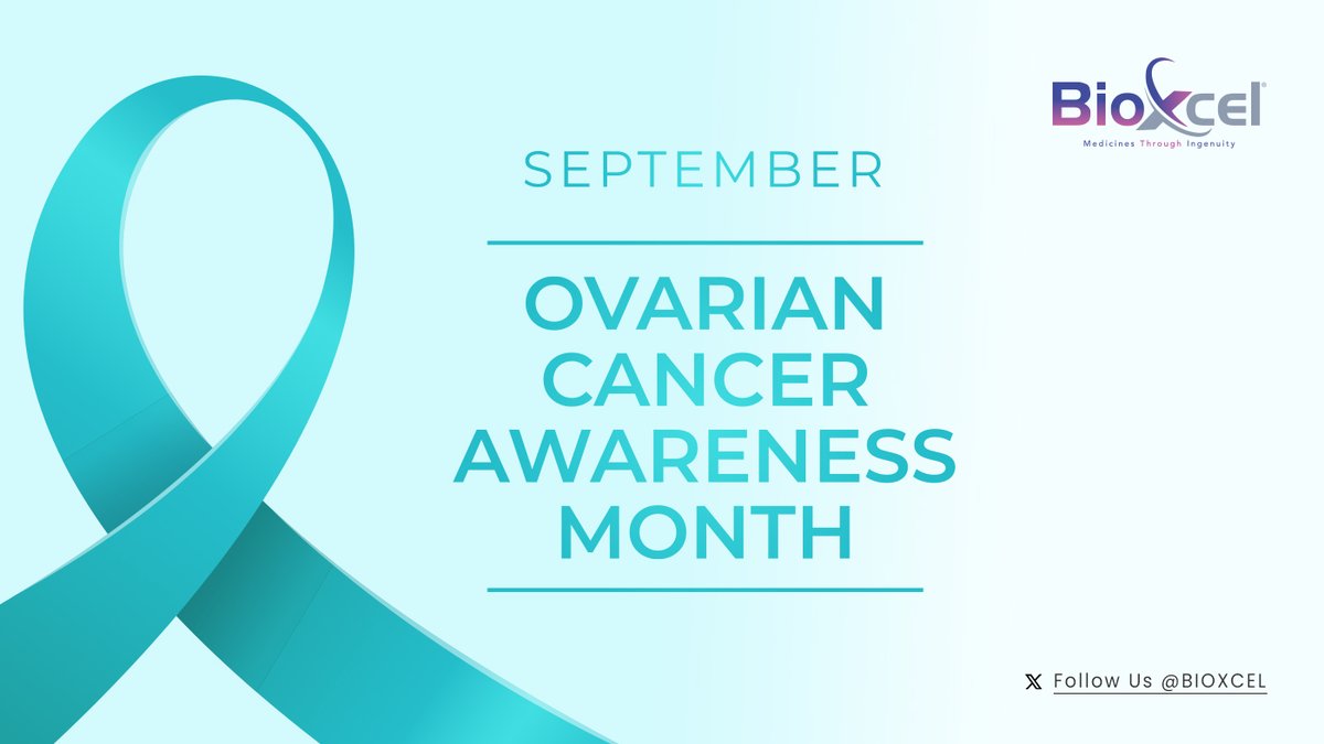 BioXcel's tweet photo. September is #OvarianCancerAwarenessMonth. Let's unite in the fight against this silent but deadly disease. Early detection is key! Share, support, &amp; spread awareness to save lives. Together, we can make a difference! Know more: https://t.co/7IZxKMQ3Rz @CDC_Cancer #OvarianCancer https://t.co/ndLZgOM5yR