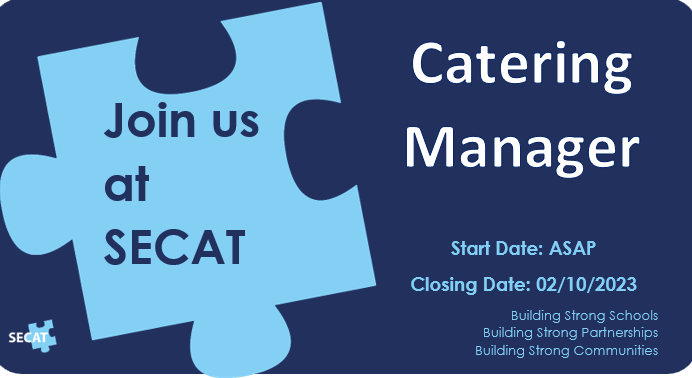 S_E_C_A_T's tweet photo. Richmond Avenue Primary School & Nursery are searching for a Catering Manager to join their team.
The role starts ASAP, and the application closing date is the 2nd October 2023 at midday.
#hiring #education #SECAT
https://t.co/zXP45EwDM4 https://t.co/ac32GDyTLn