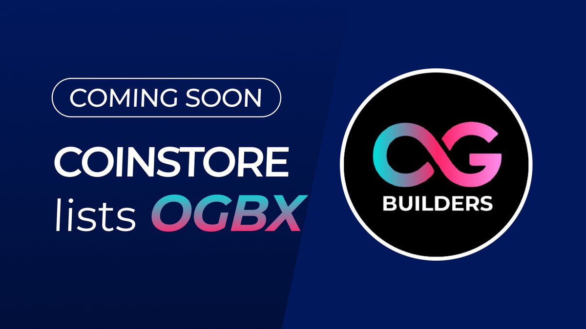 🔥 NEW TOKEN LISTING ON COINSTORE 🔥

👏 Welcome <a href="/OGamesBuilders/">OGamesBuilders</a>  ‌$OGBX👏

More info 👇
🌎 Website: opengamesbuilders.com 
👨‍👩‍👧‍👦 Telegram: t.me/OpenGamesB
#Coinstore