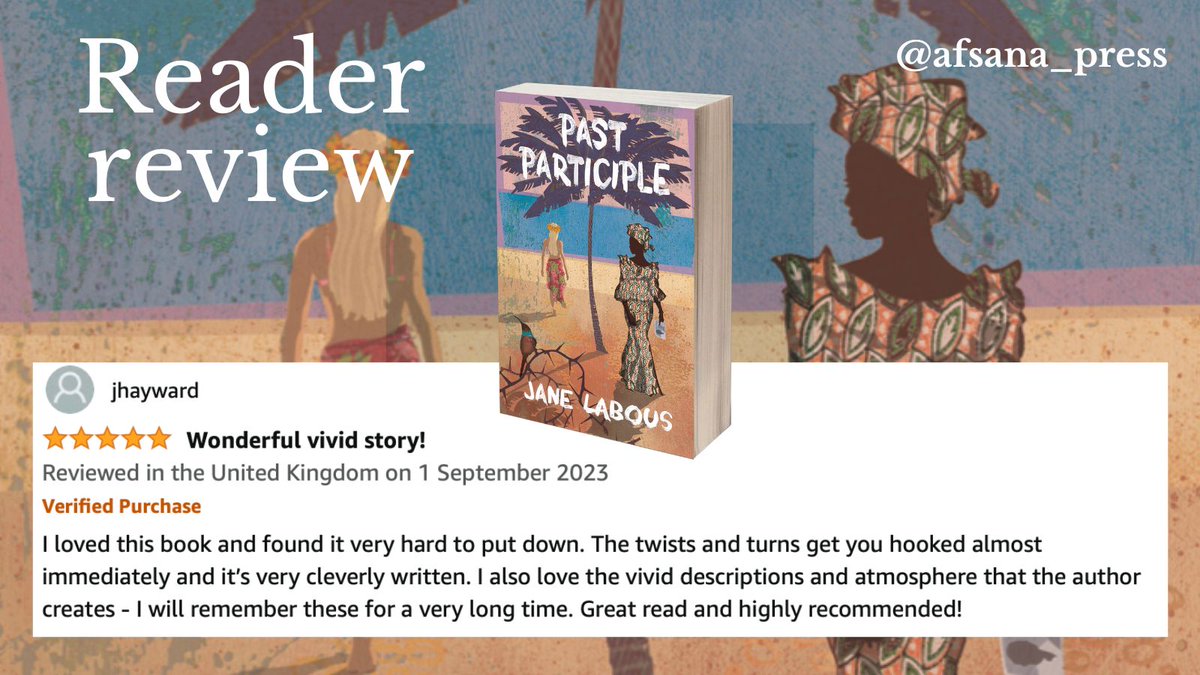 Another nice review for PAST PARTICIPLE. Big smiles, my side 🧡😊🙃 @afsana_press