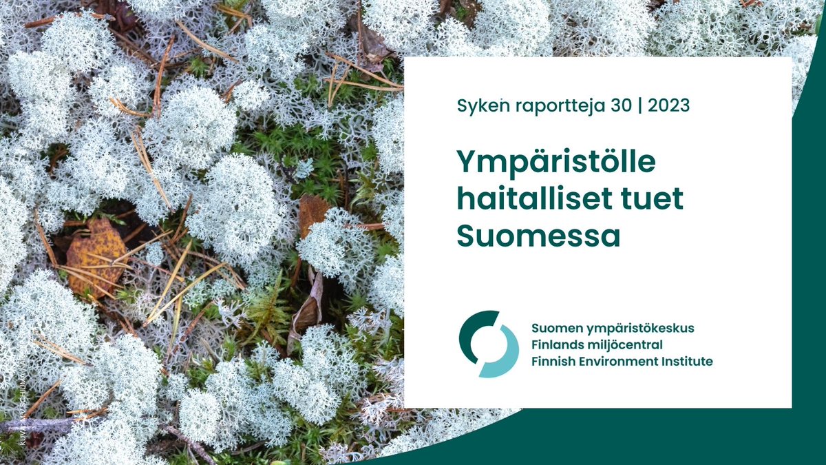 Suomessa on käytössä ympäristölle haitallisia verotukia. Näistä keskeisin on puupolttoaineiden verottomuus. Verotuksessa olisi myös syytä tunnistaa paremmin luontokadon kaltaiset ympäristöhaitat, joita ei veroteta lainkaan🌿

Lue lisää 👉 sttinfo.fi/tiedote/ympari…

#SYKEpublication