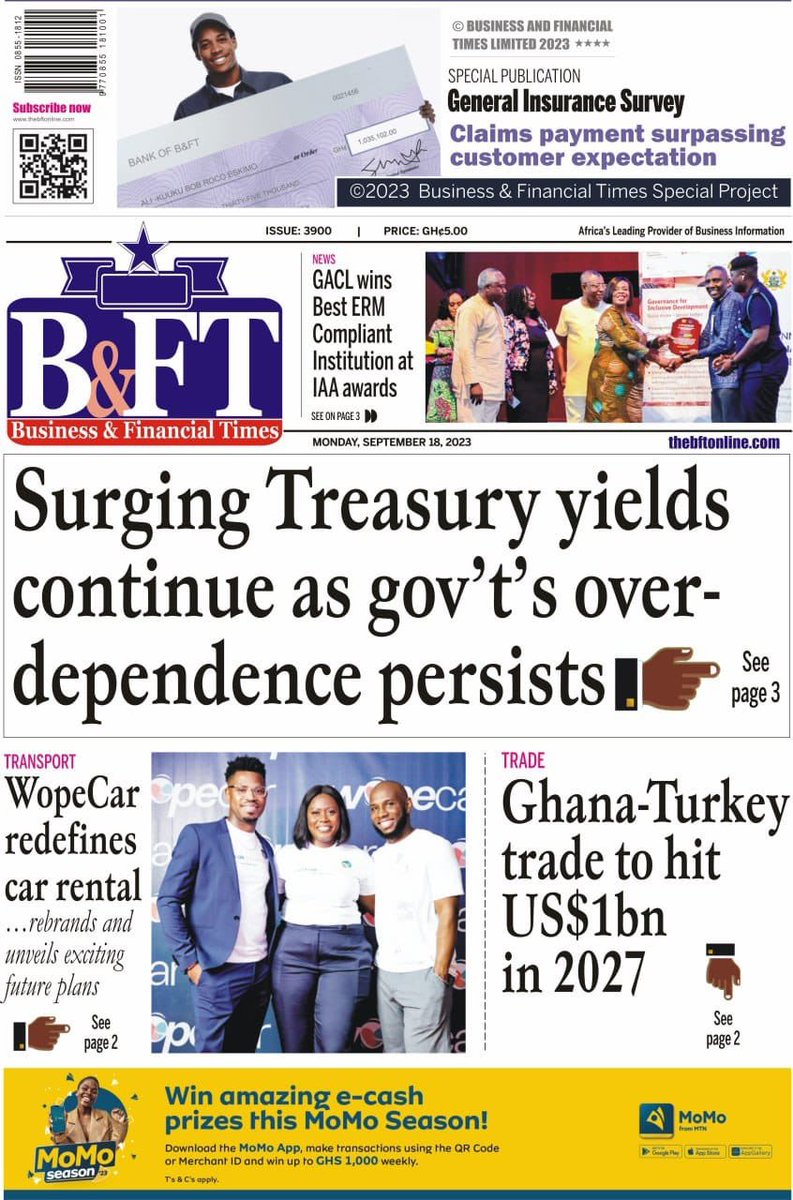 Wopecar's tweet photo. We are on the front page of @bftghana and  page 8 of the Finder 🤩🥳🍾🎉

#wopecar #rentacarinafewclicks #freedomtogoplaces #carrentals https://t.co/XWoVnUEc0J
