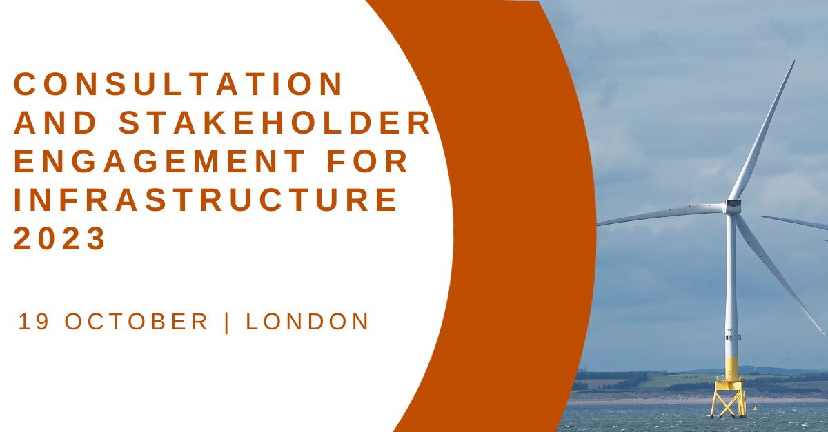 Only one week remaining of the early bird discount for Consultation and Stakeholder Engagement for Infrastructure 2023.  
Register now for #ConsultationInfra23 - bit.ly/48cOlFi

Speakers from the following companies👇