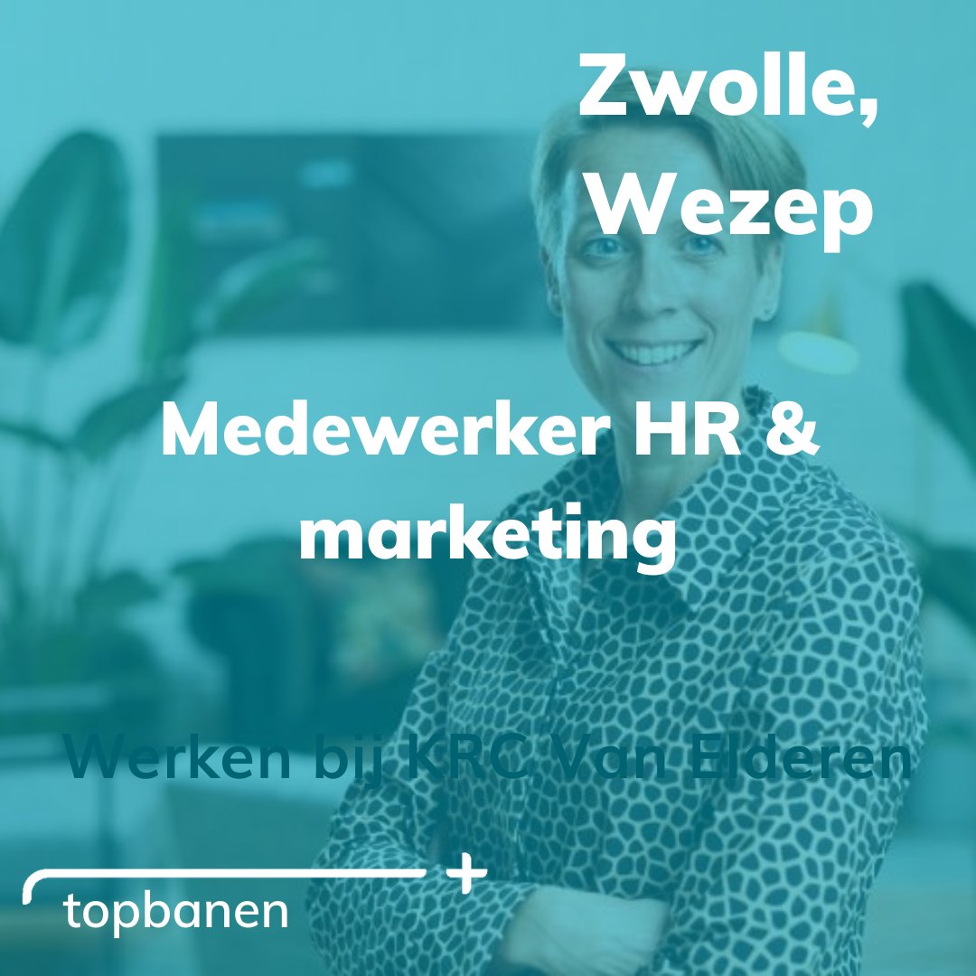 Zo'n gave vacature hebben wij hier niet vaak. Want je hebt géén verstand van cijfers nodig (die zoeken we meestal), maar wél van hr &amp; marketing. Ben je nieuwsgierig, lekker praktisch en digitaal vaardig? 

Bekijk de vacature:

🔗werkenbijkrcvanelderen.nl/vacatures/mede…

#combibaan #hr #marketing