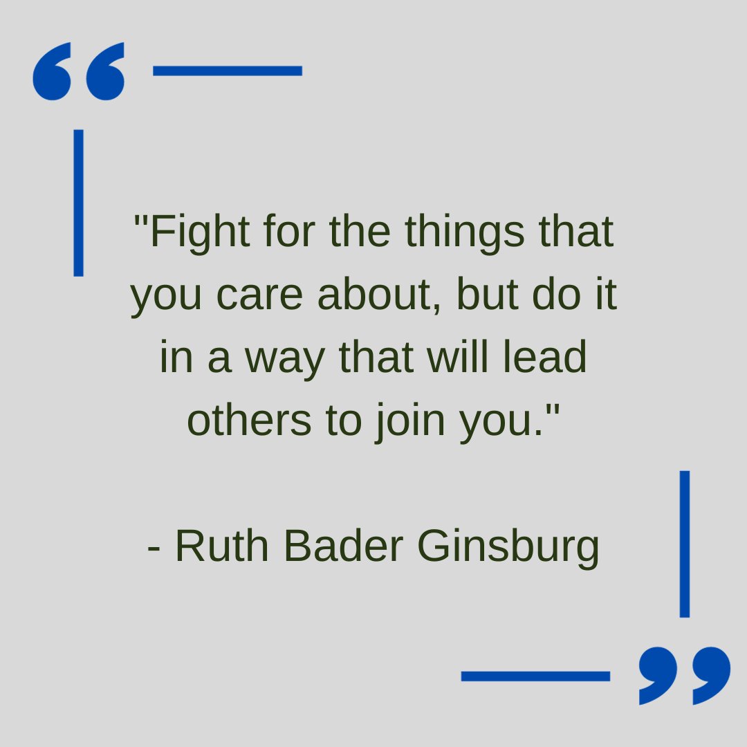NCpsychassoc's tweet image. RBG died 3 years ago today, leaving many wise words and much inspiration to fight for the things that matter.  #fightforwhatmatters #LeadTheWay #mentalhealthmatters #RBG #ncpsychological #NCPA #ncpf