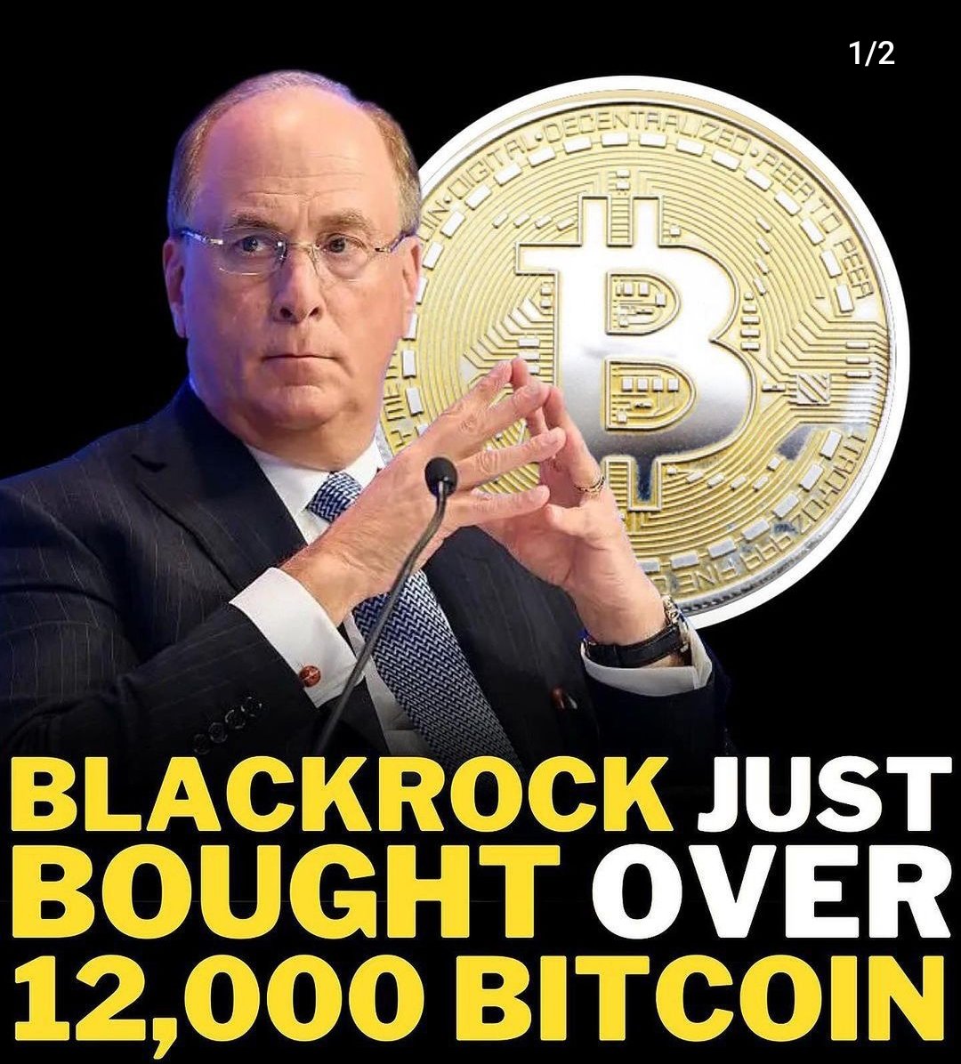 BREAKING 🚨 RUMOURS OF BLACKROCK BUYING 12,200 #BITCOIN