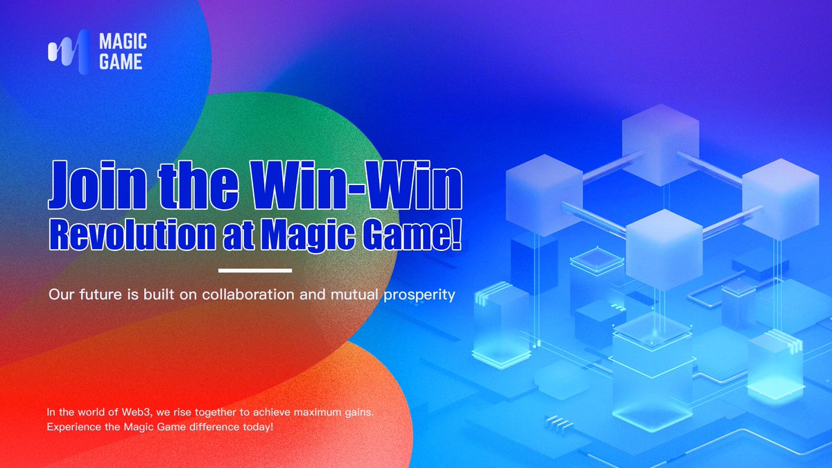 9MetaGlobal's tweet photo. 🎮Join the Win-Win Revolution at Magic Game!

Our future is built on collaboration and mutual prosperity. 

In the world of Web3, we rise together to achieve maximum gains.🚀

Experience the Magic Game difference today!💰

#WinWin #Web3 #MagicGame #P2E https://t.co/4uu49XuoV3