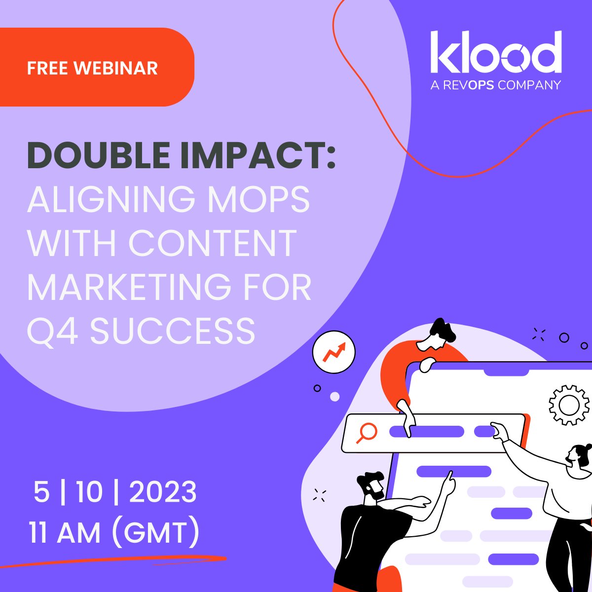 klood_digital's tweet photo. You're invited to our free webinar: "Double Impact: Aligning MOps with Content Marketing for Q4 Success".
5/10/23 | 11 AM (GMT)
Guest Speaker: Shiran Azoulay, Marketing Operations Manager @ ScaleOps
https://t.co/Hj4z8M9LOe
#MarketingOperations #ContentMarketing #HubSpot #RevOps https://t.co/l2CzM2ams0
