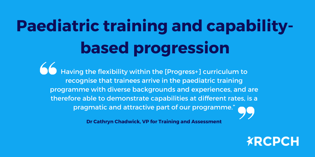 Take a look at our newly published guidance on capability progression. Aimed at paediatric trainees, their supervisors and Heads of School, it outlines when progression through the next gateway of training is appropriate.

rcpch.ac.uk/resources/paed…