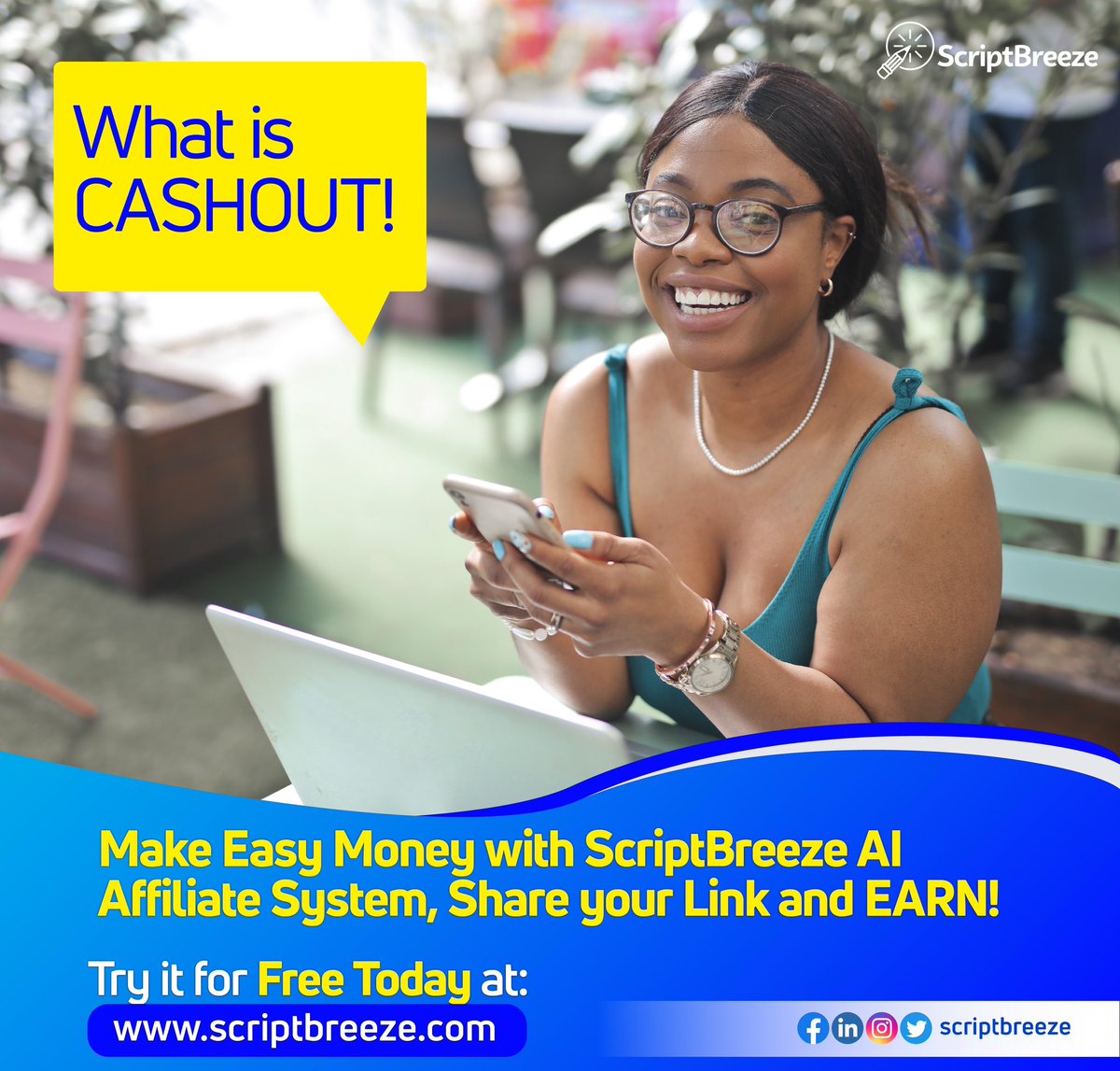 ScriptBreeze's tweet image. It’s a New Week. Make some extra income with ScriptBreeze Ai.

With our affiliate program you make 10% commission 😳🤯on each signup with your link.

Register today on our website.
Visit: scriptbreeze.com to start earning.

#scriptbreeze #affiliatemarketing #aiwebsites