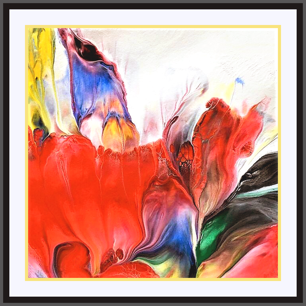 Red Blue Flame. The beauty of primary colors found in the fascinating anatomy of a roaring fire. abstractartguru.com