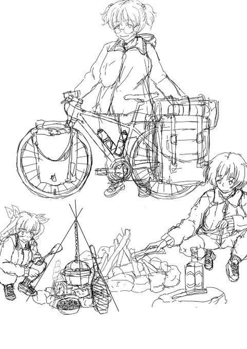 まりんば様(@marinba_tw )のキャンプ合同やっとネタが出来てきました。数ページの漫画予定。私のキャンプ道とは。皆さんの拘りってありますか? 