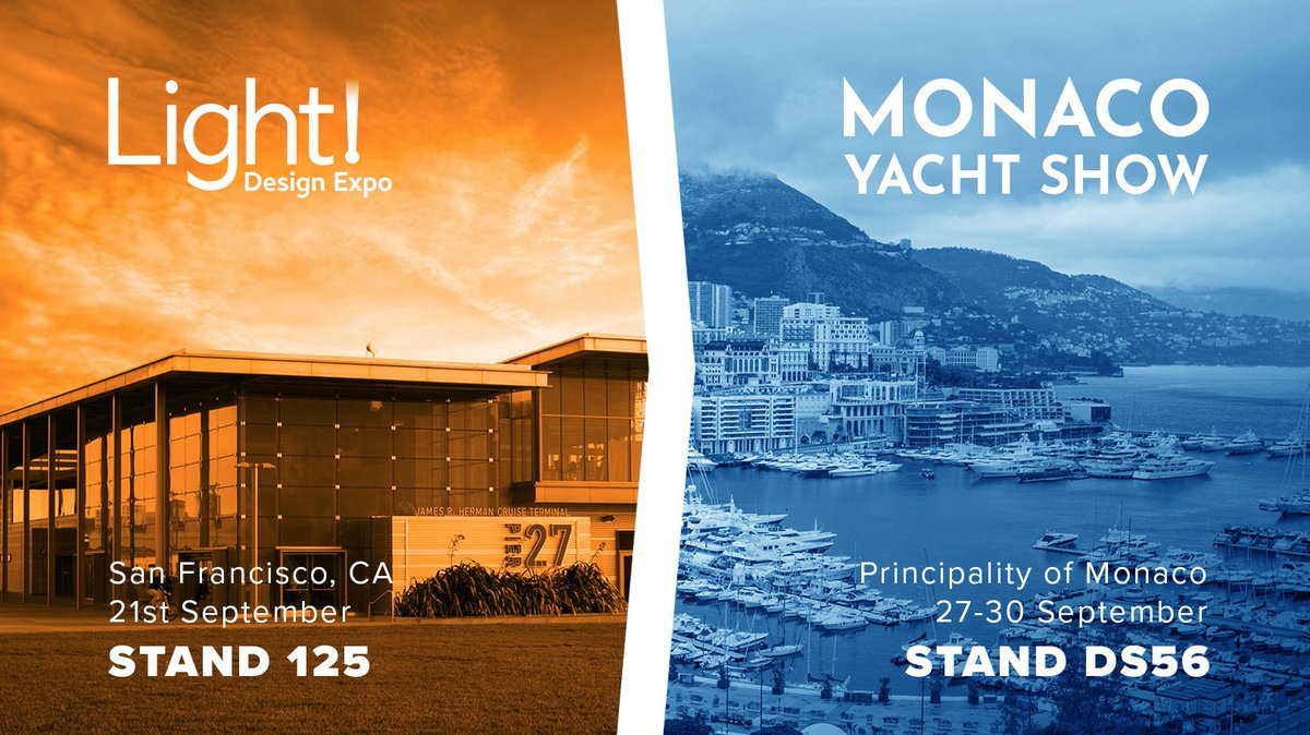 B_Light_Ita's tweet photo. This September we will attend two international shows 🛫:

We will start off this week, with the @LightDesignExpo  that will take place this Thursday in San Francisco.

A week later, we will be in Monaco for MYS2023 with our new range of luminaires for superyachts.🛥 https://t.co/MKbemUWTRt