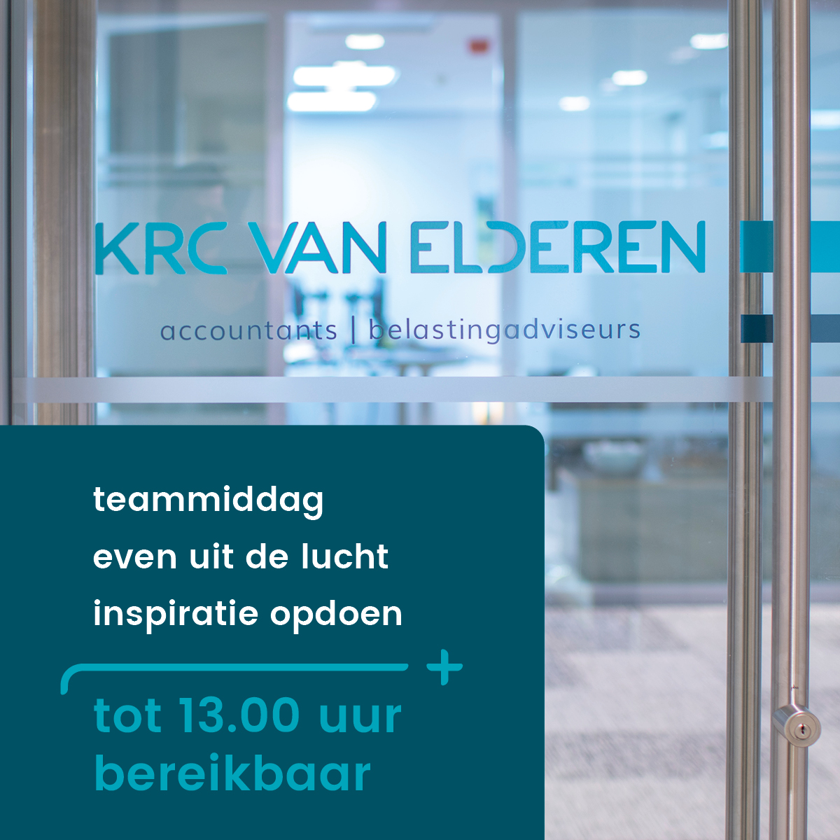 𝐕𝐚𝐧𝐝𝐚𝐚𝐠 𝐳𝐢𝐣𝐧 𝐰𝐞 𝐭𝐨𝐭 𝟏𝟑.𝟎𝟎 𝐮𝐮𝐫 𝐭𝐞𝐥𝐞𝐟𝐨𝐧𝐢𝐬𝐜𝐡 𝐛𝐞𝐫𝐞𝐢𝐤𝐛𝐚𝐚𝐫.

Vanmiddag focussen we ons helemaal op onze teammiddag met alle collega's. Mailen kan natuurlijk wel, en morgen zijn we weer volledig bereikbaar.