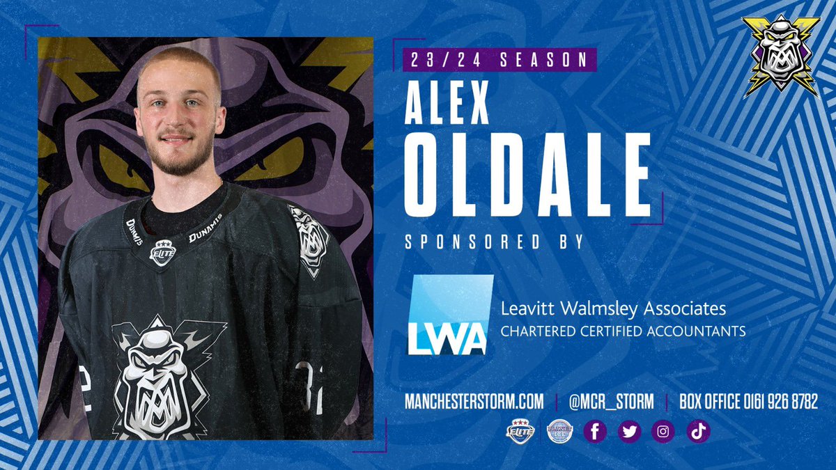 Great to see @AlexOldale on the ice for his preseason debut last night during the final period, saving all the shots he faced! A big thank you to our friends at @lwaltd who are sponsoring Alex for the season ahead.