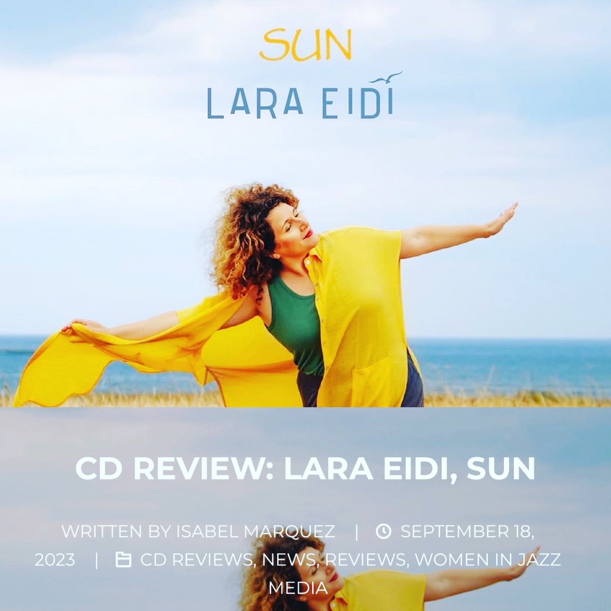 #threeweeksofSun Three weeks since ‘Sun’ is out 🌞thanks to @Jazzineu and @isabelmarquez for the beautiful review 🙏 “ ‘Sun’ is a musical light to behold ; a look into the past to re - create what has been lost , in new and beautiful ways”. jazzineurope.mfmmedia.nl/2023/09/cd-rev…