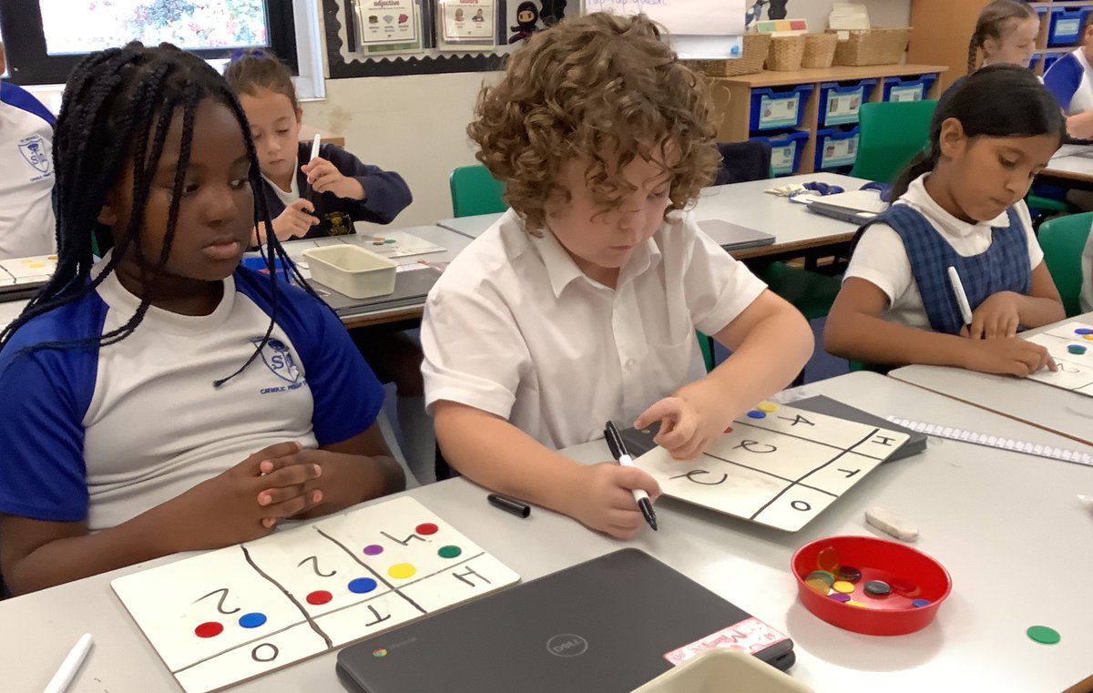 OlympiansStm's tweet photo. In maths, we have been using place value boards, counters and pens to record given numbers. We know all about the place value of hundreds, tens and ones. #stmmaths #stmplacevalue https://t.co/6HPD5L1Z1A