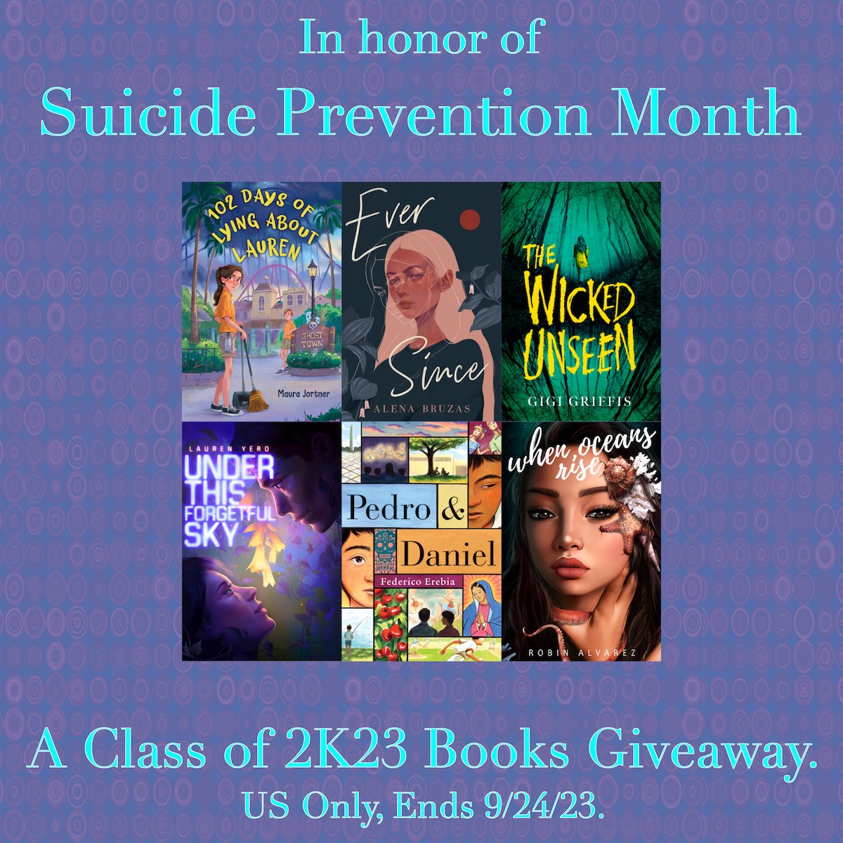 #Giveaways 
ONE LUCKY PERSON, SIX DEBUT BOOKS!

🔥Follow the authors &amp; <a href="/Classof2kBooks/">Class of 2k23 Books</a> 
🔥ReTweet
🔥Tag Others for more entries

<a href="/maura_jortner/">Maura Jortner</a> @AlenaBruzas <a href="/gigigriffis/">Gigi Griffis 🍉 isn't active on this site</a> <a href="/lauren_yero/">Lauren Yero</a> <a href="/FedericoErebia/">FedericoErebia | PEDRO&DANIEL</a> @RobinAlvarez_ 

#BookTwitter #LibraryTwitter #BookGiveaway #MentalHealth #Books