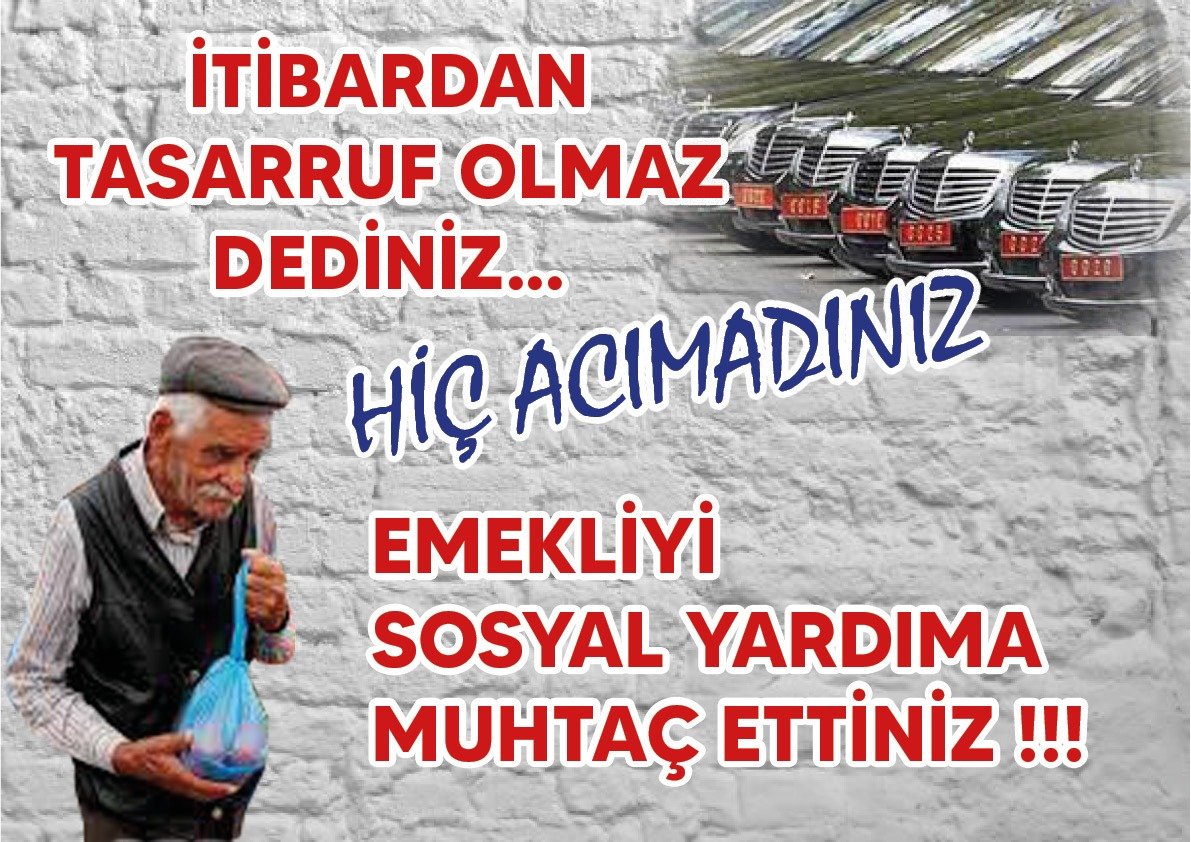 #EmekliKöleDeğildir

Emekli ikramiyesi ile yoksulluk telafi edilemez boyutlarda.
Hakkımız olanı istiyoruz.