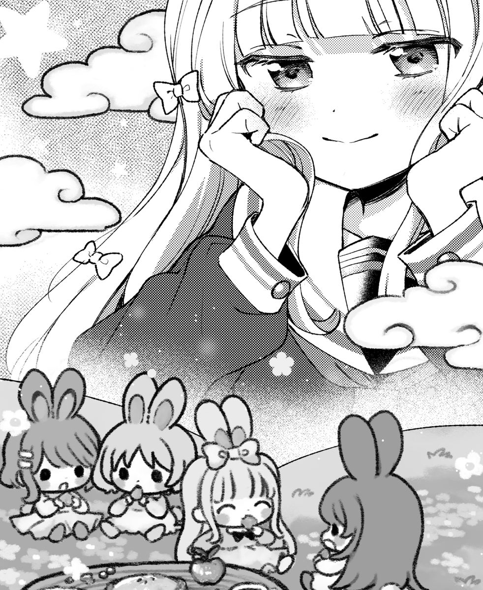 月刊ブシロードでリリカルなリリック載ってます!今月はみいこちゃん回!ハートウォーミングなお話です🐶残りの2枚は最近描いた中からお気に入りの2枚です 
