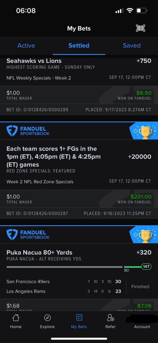 When you have $3.68 left in your account and throw it on random things.