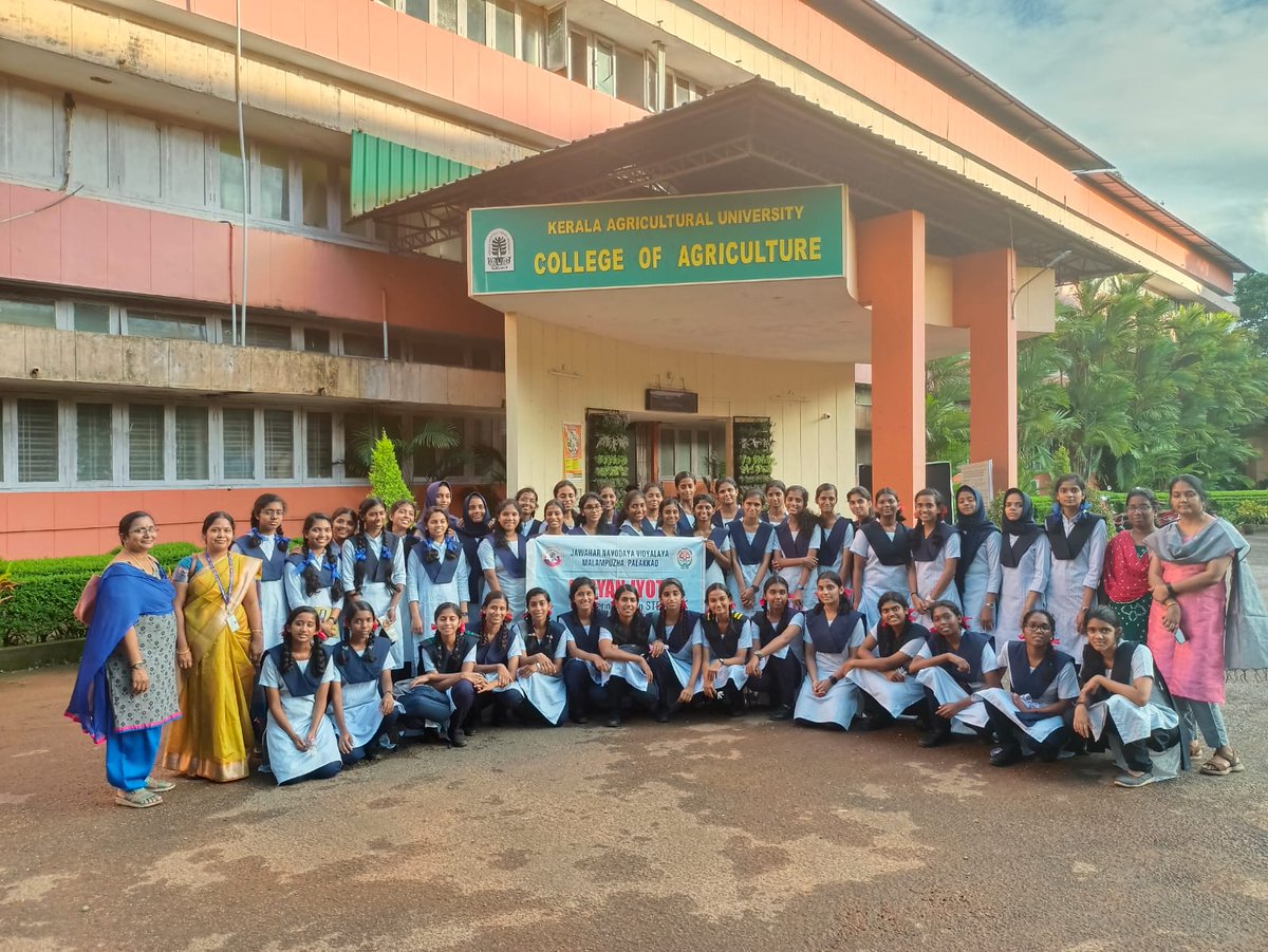 In connection with Vigyanjyoti field trip programme,
47 students from XII class  visited to Kerala agricultural university, Vellanikara & Kerala veterinary & animal science university, Mannuthy on 15/09/2023
@JyotiVigyan