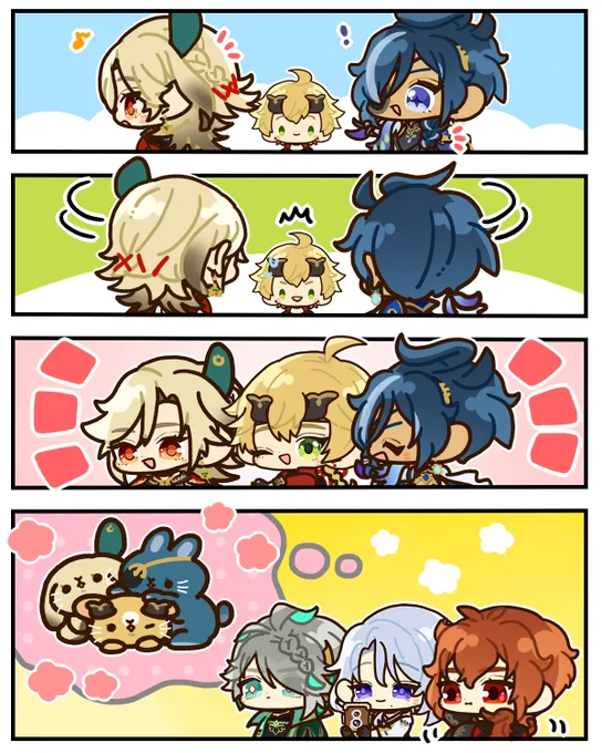 三つ編みおそろい☆4組🏛🍡❄️ 