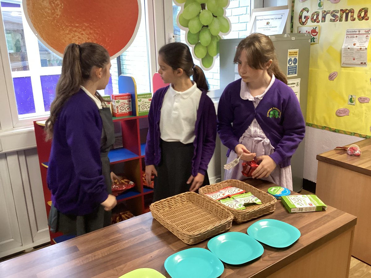 Thank you to Y6 for passing on their Garsmart knowledge to Y5 and helping to organise our reopening taste testing event <a href="/GarswoodPrimary/">Garswood School</a> #schoolshop #healthyeating