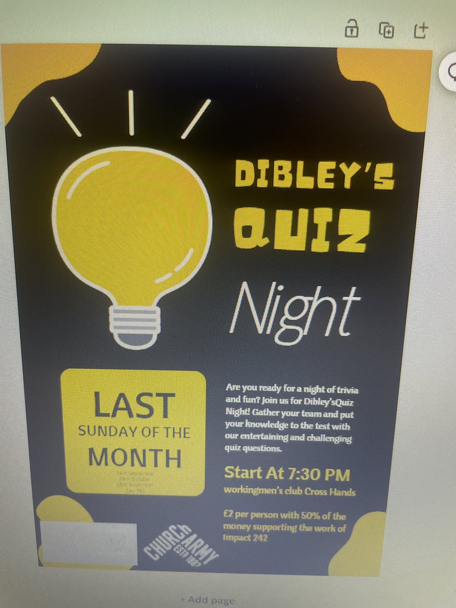 At the local workies they call me Dibley 🤣 so I’ve gone with it and I lead the first quiz night this Sunday at the club.