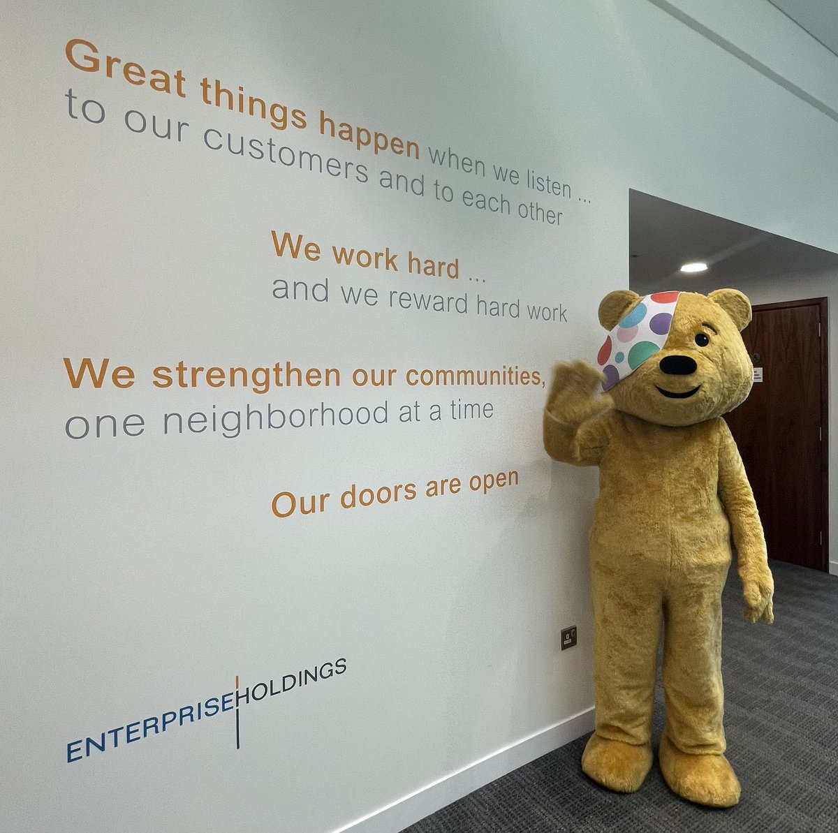 Today is the official Launch Day for the BBC Children in Need Fundraising Campaign 2023 💛🐻 #eracteampudsey 

⭐️This campaign is highlighting the importance of having a positive relationship in a child’s life!

⭐️This year we are challenging ourselves to be SPOTacular