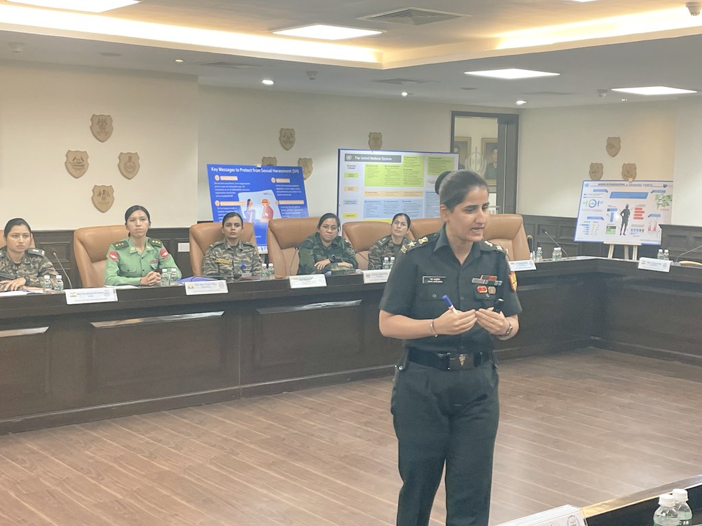 adgpi's tweet photo. To foster collaborative understanding & strengthen bonds of friendship, #IndianArmy has commenced #ASEAN Nations ‘Women Military Officers Course’. The course will bring together Women Military Officers from #ASEAN Nations and #India on a common platform for peer learning & sharing best practices in #Peacekeeping operations. The initiative also underscores #IndianArmy’s commitment in fostering greater international cooperation under the #UN mandate.

#IndianArmy
#OnPathToTransformation